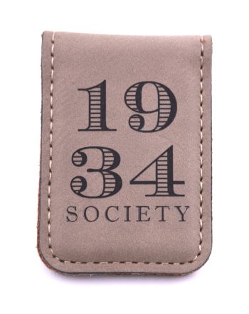 Leather Alumni Money Clip