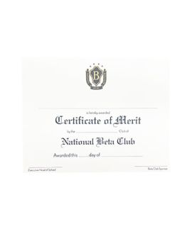 Certificate of Merit