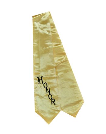"Honor" Embroidered Drape Stole